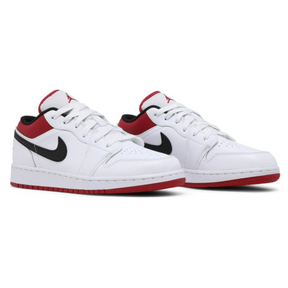 Tênis Nike Air Jordan 1 Low GS 'White Gym Red'